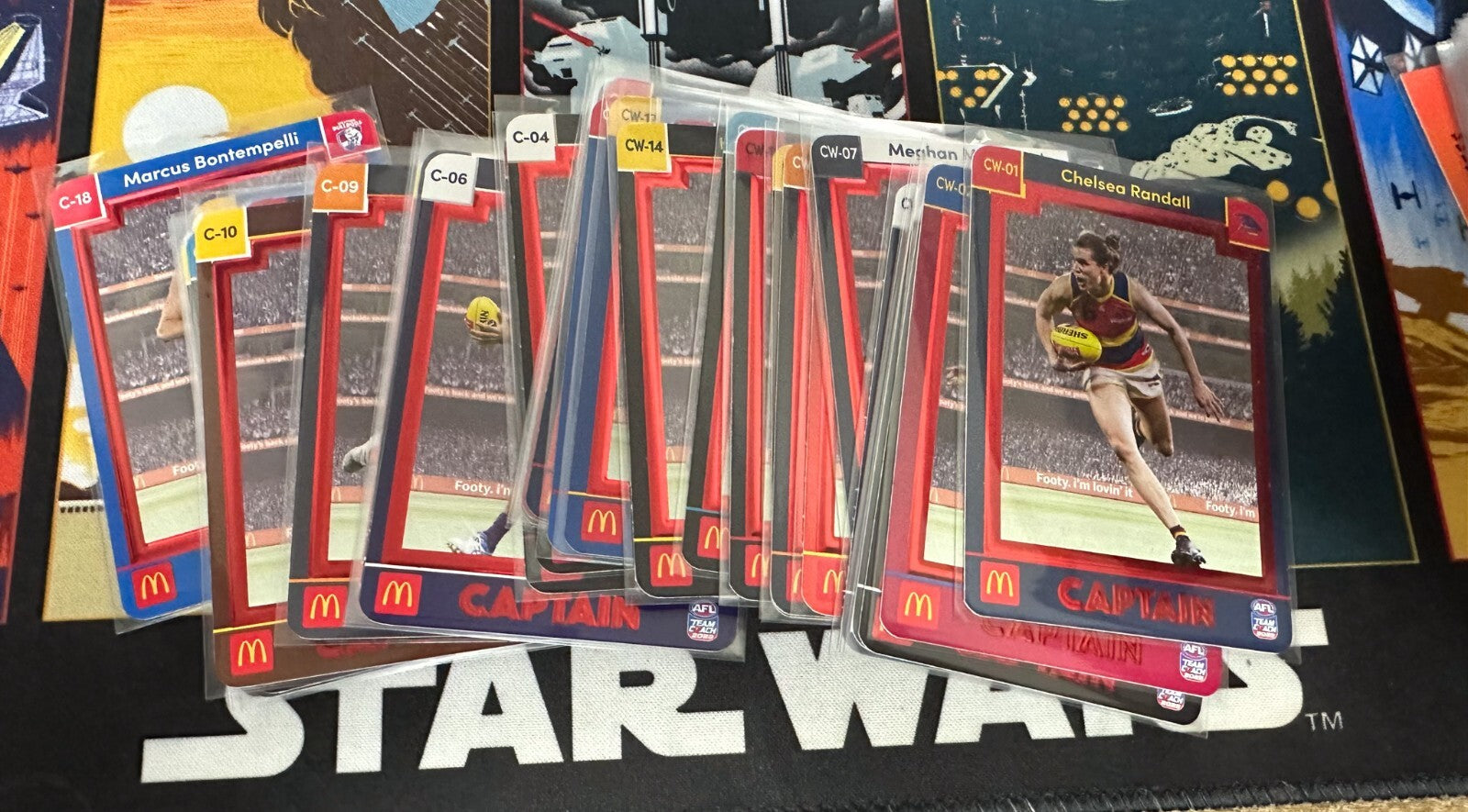 🏉 2023 AFL TEAMCOACH RED CAPTAIN MCDONALDS COMPLETE SET 36 MENS & WOMEN