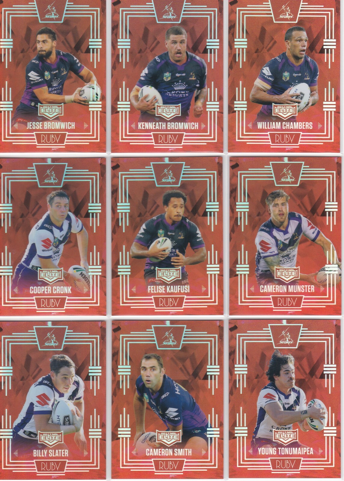 2017 NRL Elite Ruby (Various) Mojo Sets.