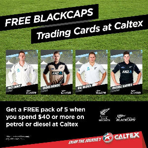 2016/17 Caltex Black Caps Cricket Card Set