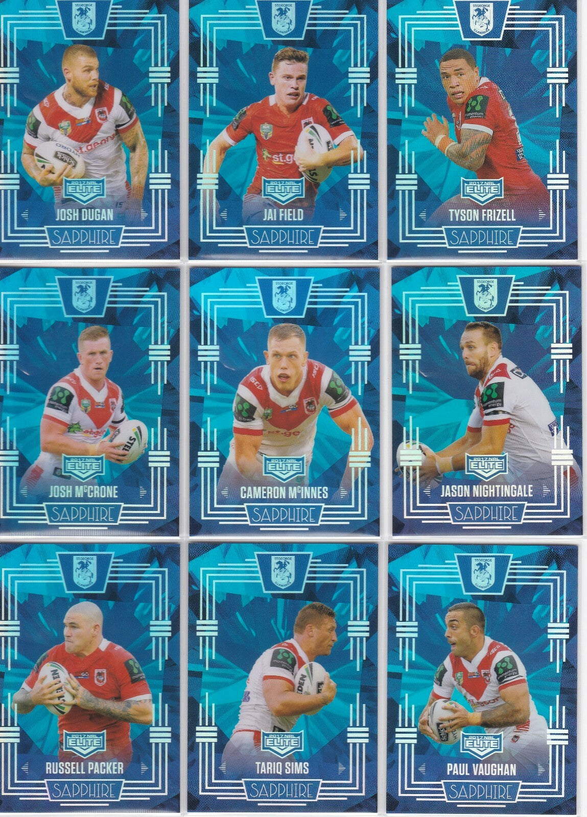 2017 TLA NRL Elite Sapphire Team Sets