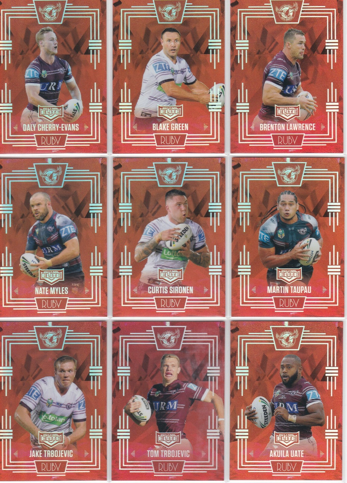 2017 NRL Elite Ruby (Various) Mojo Sets.