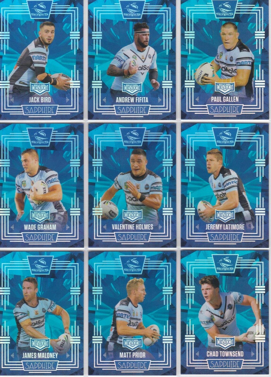2017 TLA NRL Elite Sapphire Team Sets