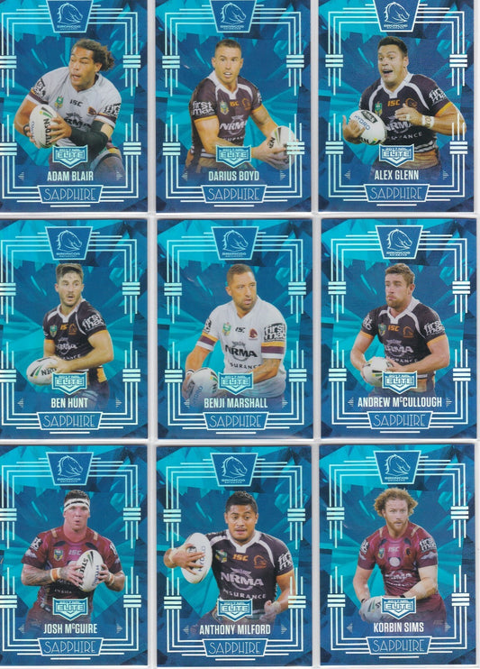 2017 TLA NRL Elite Sapphire Team Sets