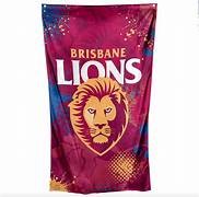 Brisbane Lions AFL Footy Large Wall Cape Flag