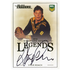 2018 NRL Traders Legends Signature Card – L12 Steve Roach Kangaroos