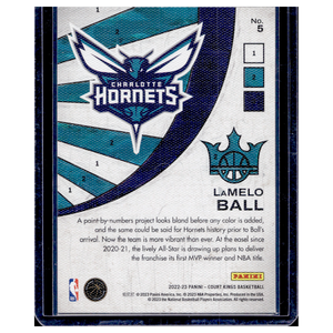 2022-23 Panini Court Kings: LaMelo Ball - Paint by Numbers (Card #5)