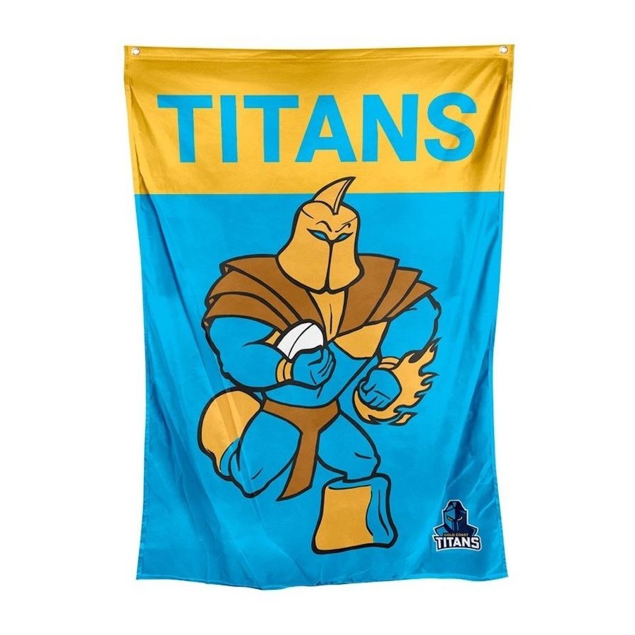 Gold Coast Titans NRL Mascot Wall Flag