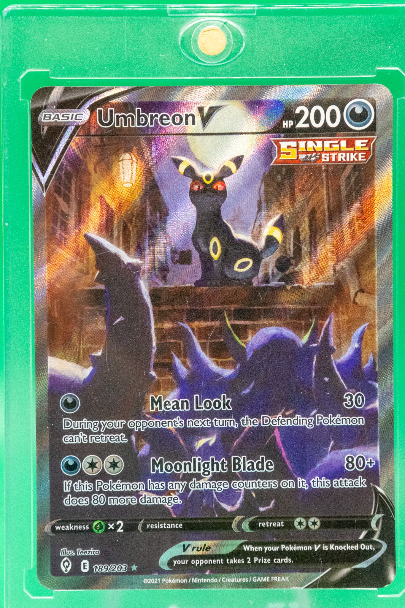 Pokémon TCG: Sword & Shield—Evolvinlg Skies Umbreon V (Alternate Full –  Waru Collectables