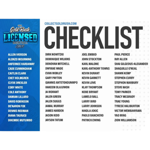 2025 Gold Rush Autographed Licensed Basketball Jersey Box