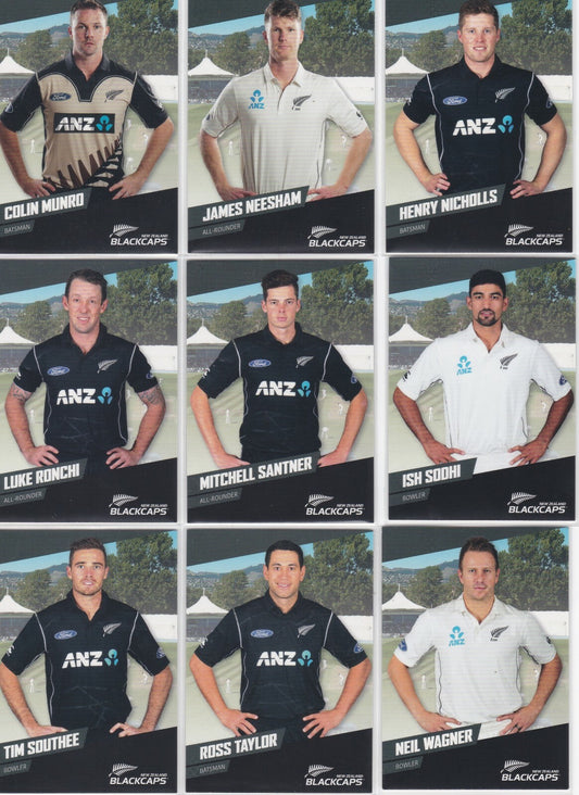 2016/17 Caltex Black Caps Cricket Card Set