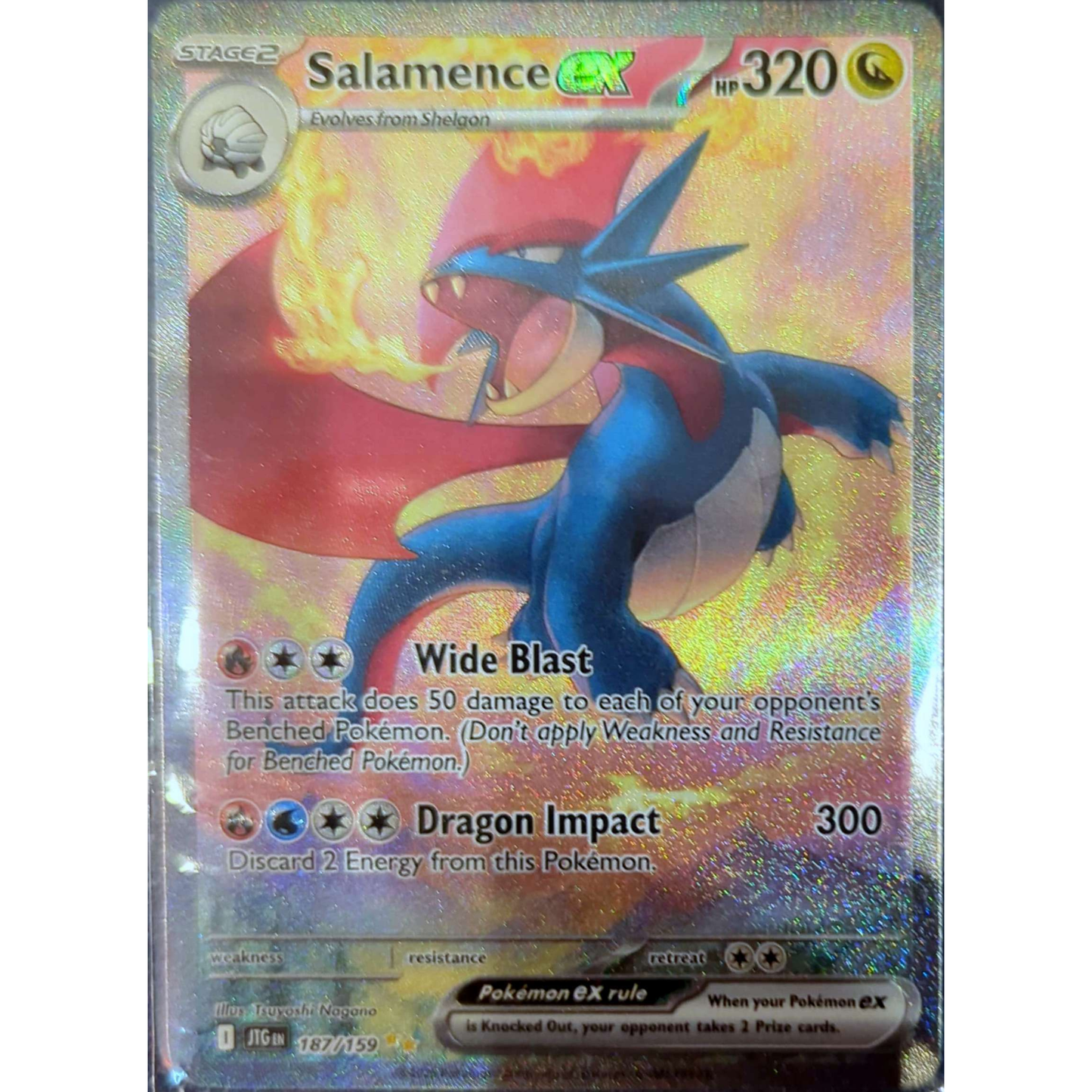 Pokemon TCG: Salamence EX (Special Illustration Rare) #187/159