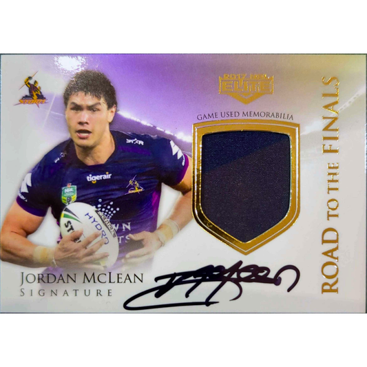 Futura NRL 2017 – "Road to the Finals" Jordan McLean Signature / Redemption Card