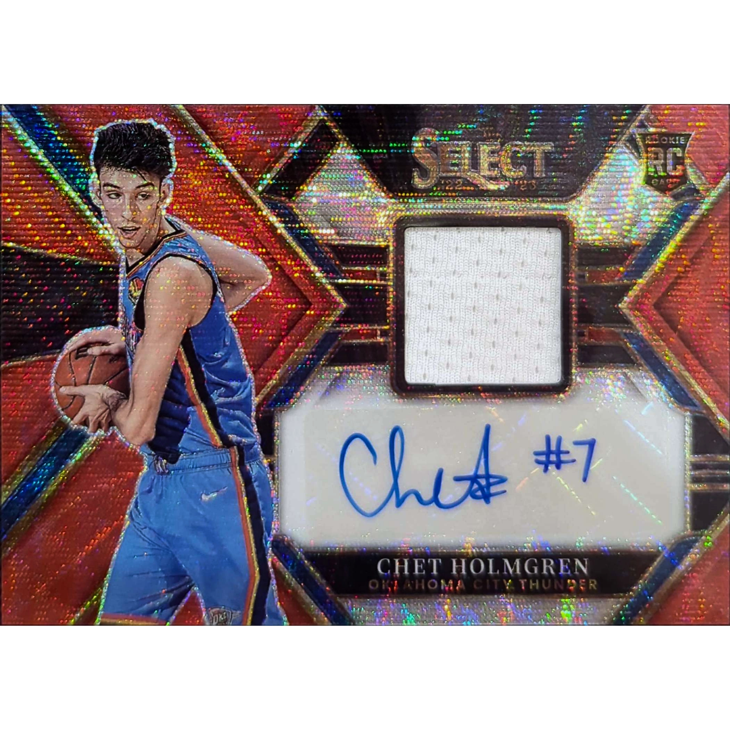 2022/23 Panini Select – Chet Holmgren Rookie Jersey Autograph (#RJA-CHG)