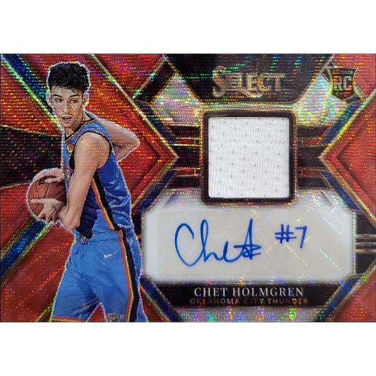 2022/23 Panini Select – Chet Holmgren Rookie Jersey Autograph (#RJA-CHG)