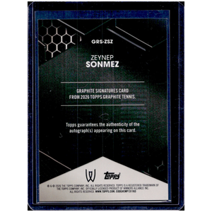 Topps Graphite Zeynup Sonmez Signature