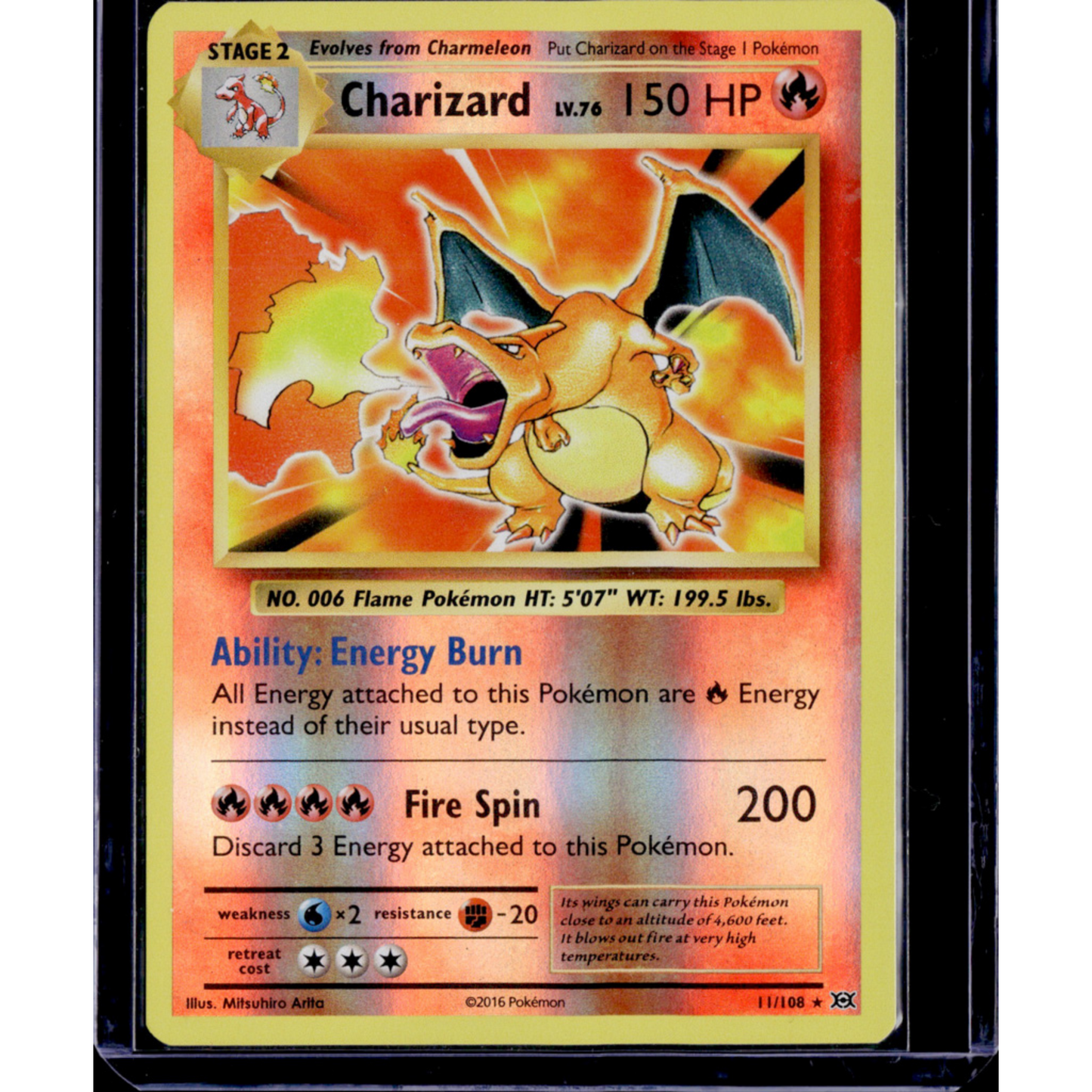 Pokémon TCG: Charizard #11/108 (XY: Evolutions — Holo Rare)