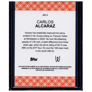 Topps Chrome Carlos Alcaraz - Ace 8