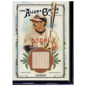 Topps Allan & Ginger Reggie Jackson Game Used Memorabilia