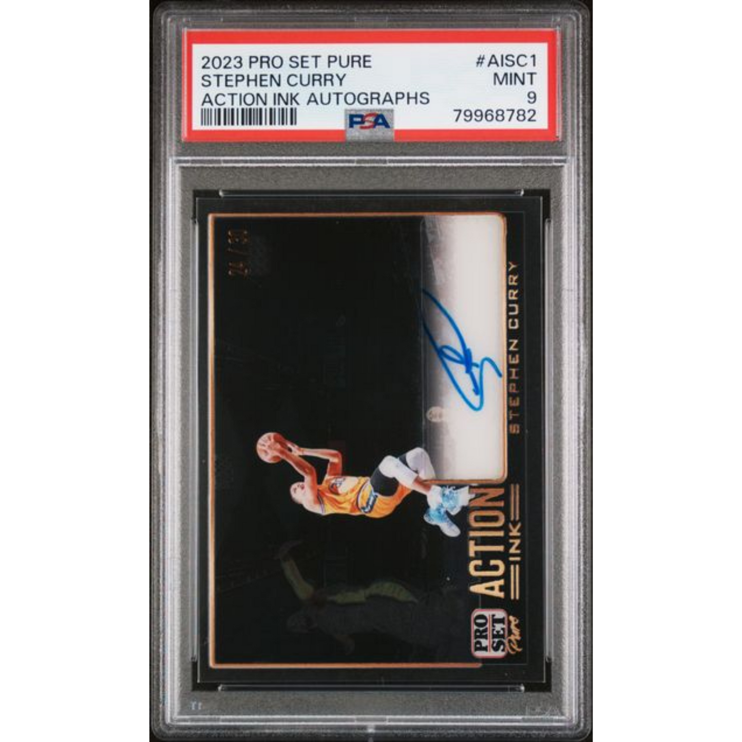 2023 Leaf Pro Set Pure: Stephen Curry — Action Ink Autographs (PSA 9 Mint)