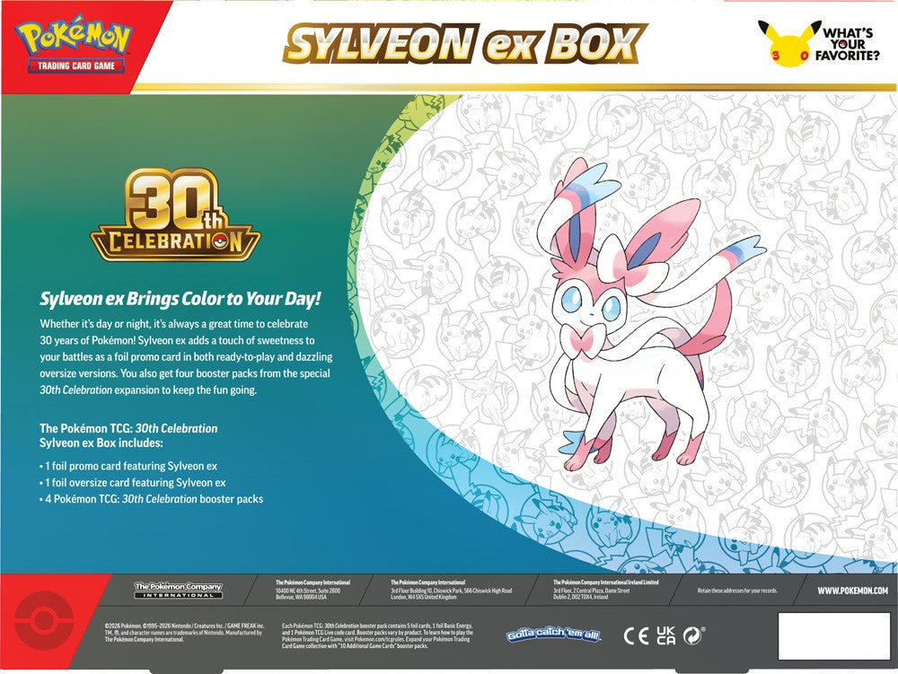 Pokemon TCG: 30th Celebration Sylveon ex Box/ Greninja ex Box