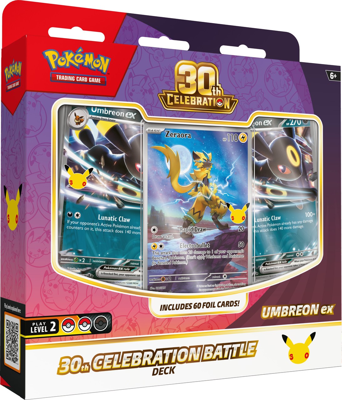 Pokémon TCG: 30th Celebration Battle Deck— Espeon ex/ Umbreon ex