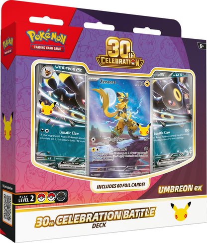 Pokémon TCG: 30th Celebration Battle Deck— Espeon ex/ Umbreon ex