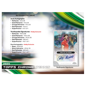 Topps Chrome Tennis 2025 Hobby Box
