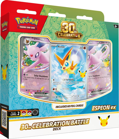 Pokémon TCG: 30th Celebration Battle Deck— Espeon ex/ Umbreon ex