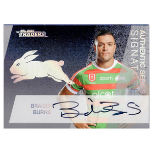 NRL Trading Card: Braidon Burns Authentic Series Signature