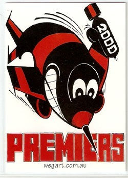 WEG Art Essendon Bombers Premiers 2000