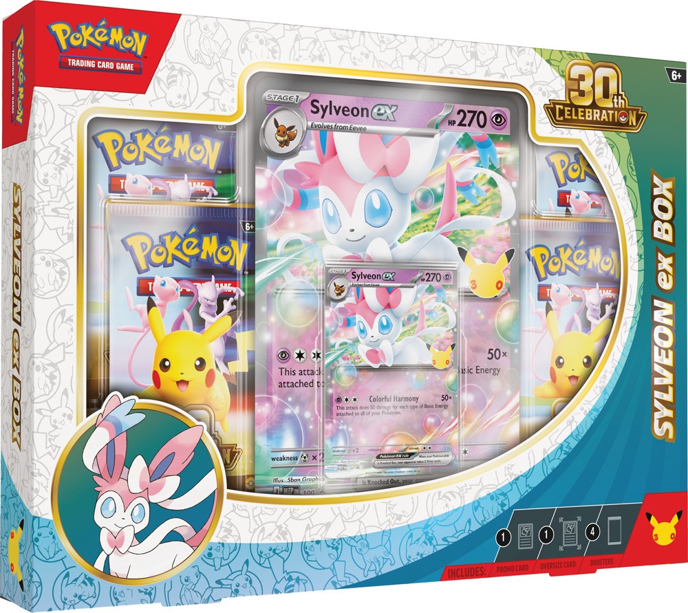 Pokemon TCG: 30th Celebration Sylveon ex Box/ Greninja ex Box